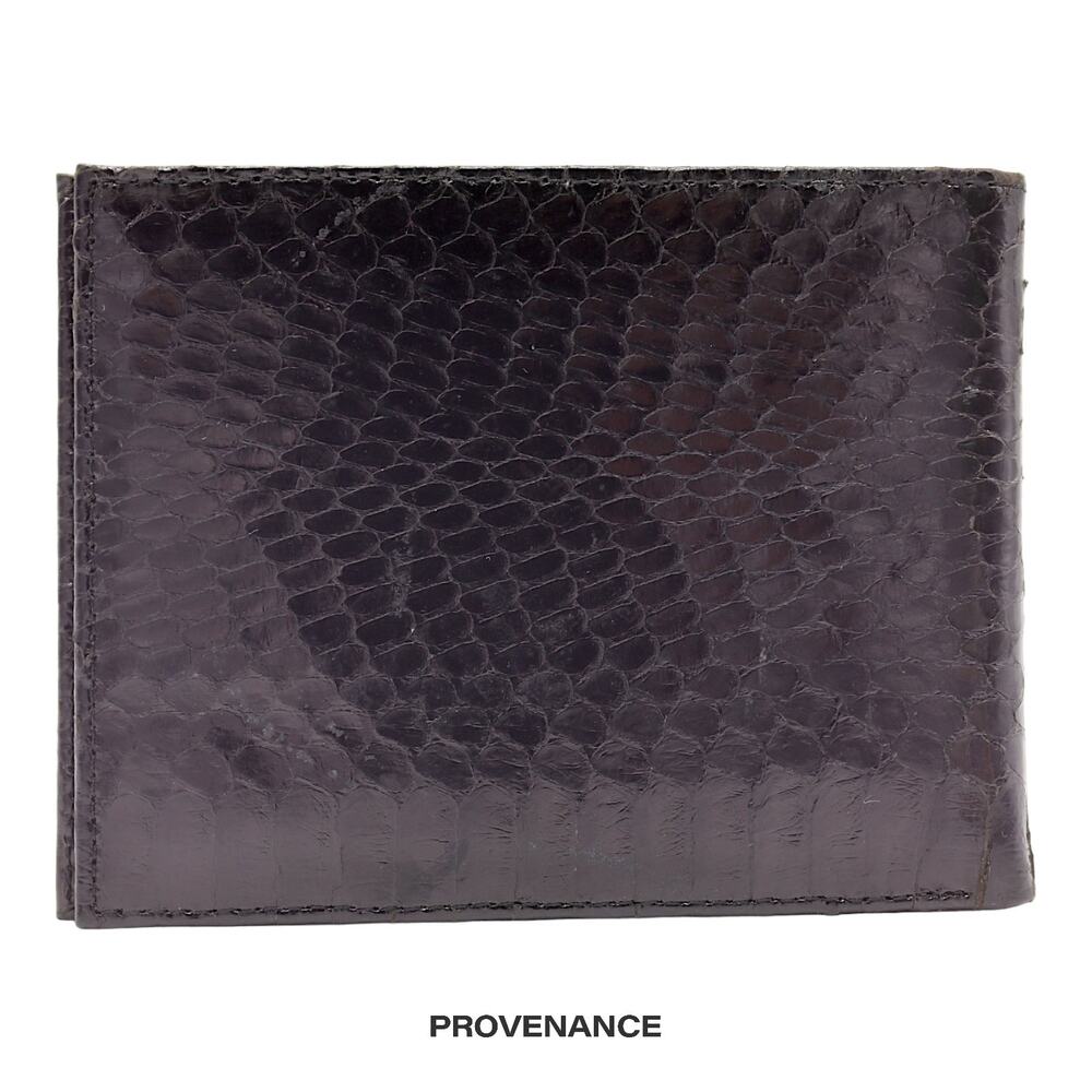 🔴 Christian Dior Bifold Wallet - Black Snakeskin - Picture 2 of 6